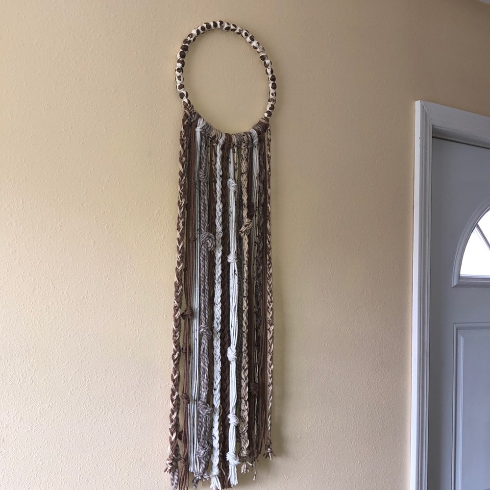 Neutral Yarn Accent Wall Hanging